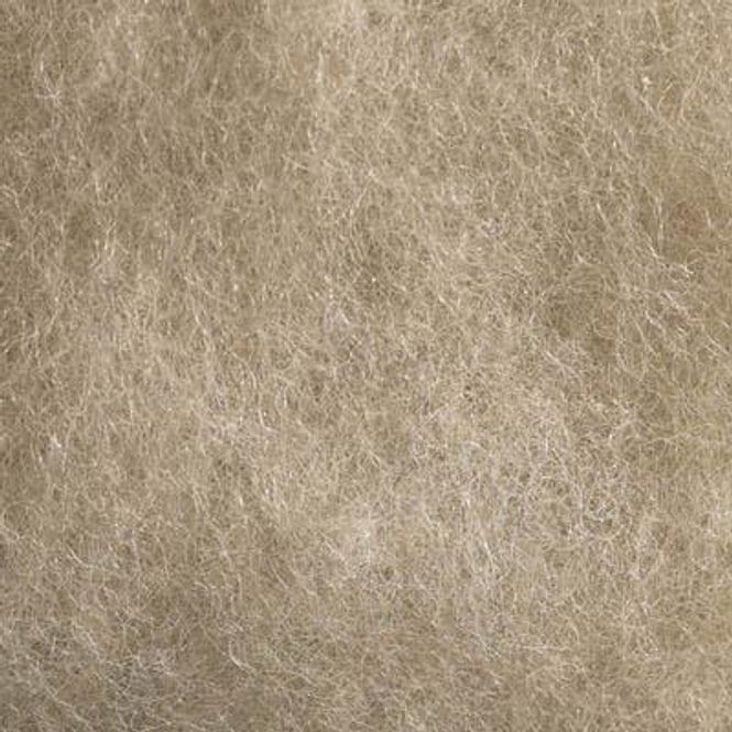 Hovedbilde Kardet ull, beige 100g
