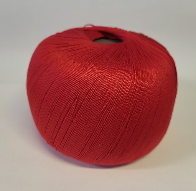 Hovedbilde Heklegarn bomull merc 12/3 Rød