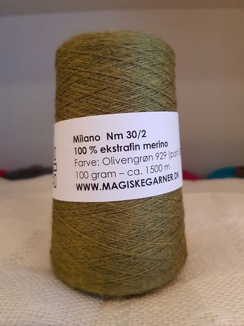Main Image Merino ull 30/2 f. Olivengrønn 929 (UTGÅENDE)