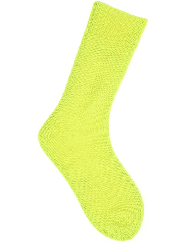 Neon sokkegarn 4tr, Gul